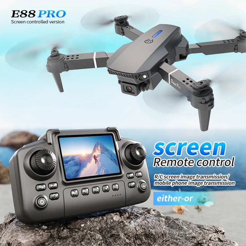 전문가용 E88 PRO 드론, 화면 탑재 8K HD 카 - Drone Camera 4K 리뷰 및 가격