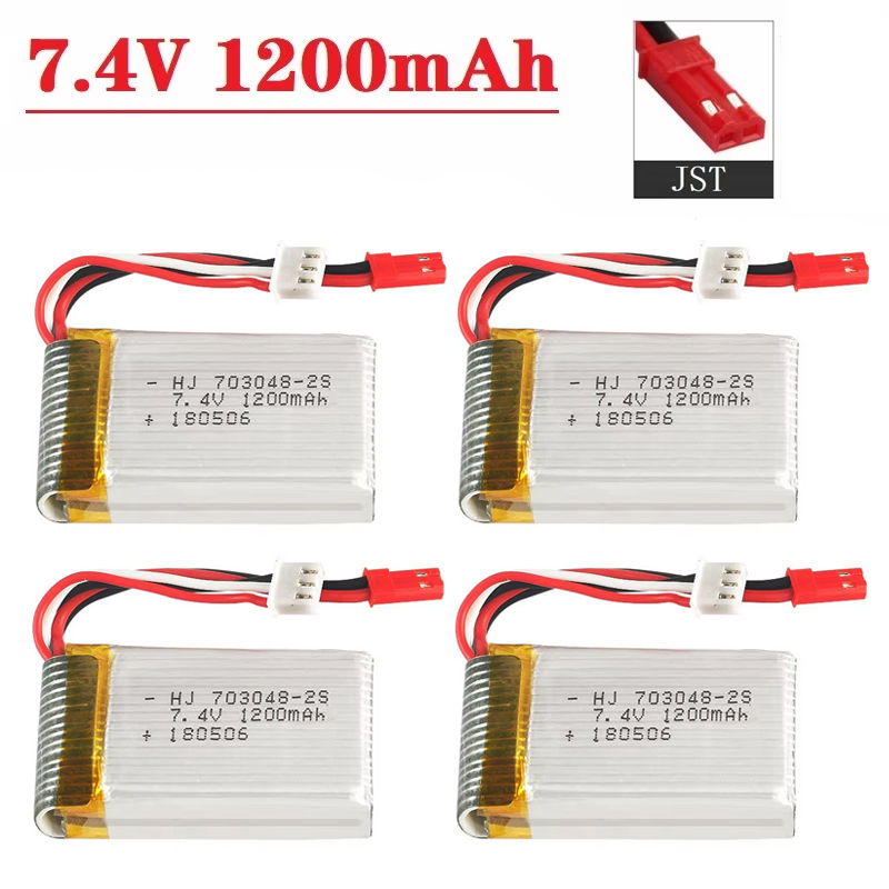 리포 배터리 2S 7.4V 1200mAh 703048  - Eachine Drone E010 리뷰 및 가격
