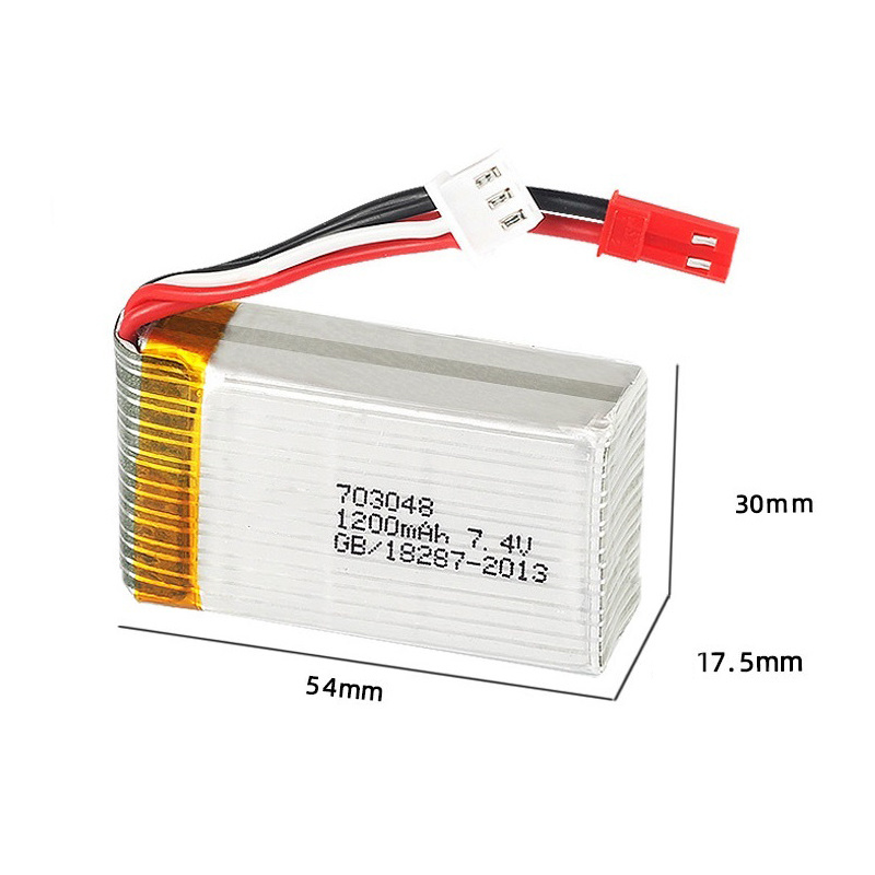 리포 배터리 2S 7.4V 1200mAh 703048  - Eachine Drone E010 리뷰 및 가격